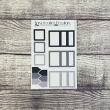 Load image into Gallery viewer, Black & White Halloween Weekly Sticker Kit