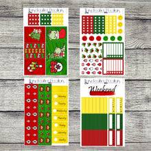 Load image into Gallery viewer, Christmas Dragons Weekly Sticker Kit