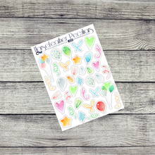 Load image into Gallery viewer, Pastel Birthday Weekly a5 Sticker Kit