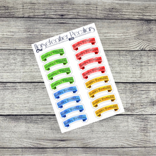 Load image into Gallery viewer, Pastel Birthday Weekly a5 Sticker Kit