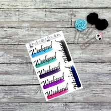 Load image into Gallery viewer, Weekend Banner Planner Stickers