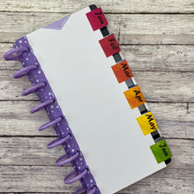 Load image into Gallery viewer, 1" Month Planner Tab Stickers