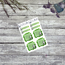Load image into Gallery viewer, Halloween Dragon Paint Splotch Boxes Planner Stickers