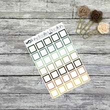 Load image into Gallery viewer, Square Outline Functional Planner Stickers