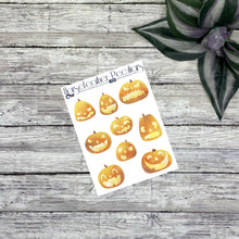 Load image into Gallery viewer, Jack O' Lantern Planner Stickers
