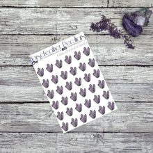 Load image into Gallery viewer, Lilac Crystal Cluster Planner Stickers