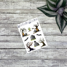 Load image into Gallery viewer, Spooky Trees Deco Planner Stickers
