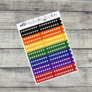 8 Star Flag Checklist Planner Stickers