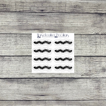 Load image into Gallery viewer, Black &amp; White Halloween Weekly Sticker Kit