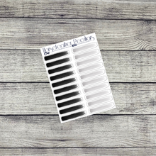 Load image into Gallery viewer, Black &amp; White Halloween Weekly Sticker Kit