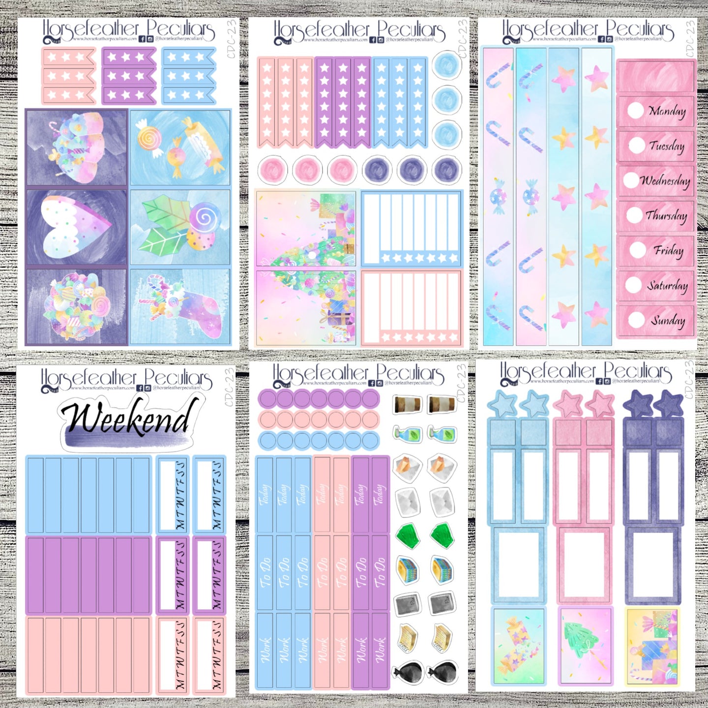 Candy Dreams Christmas Weekly Sticker Kit