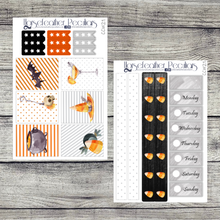 Load image into Gallery viewer, Candy Corn Witch Weekly Sticker Kit