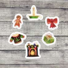 Load image into Gallery viewer, Cozy Christmas Weekly Sticker Kit