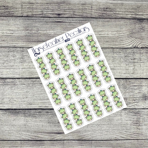 Small Dragon Head Checklist Planner Stickers