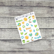 Earth Day Deco Stickers