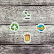 Earth Day Diecut Stickers
