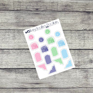 Easter Paint Splotch Stickers