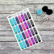 Load image into Gallery viewer, Day of the Week Cover Planner Stickers