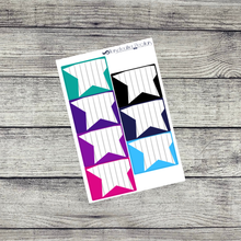 Load image into Gallery viewer, Full Box Star Note Box Planner Stickers