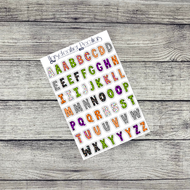 Halloween Letters Deco Stickers
