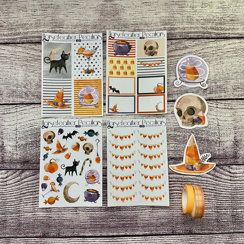 Candy Corn Witch Micro Kit Loot Bags
