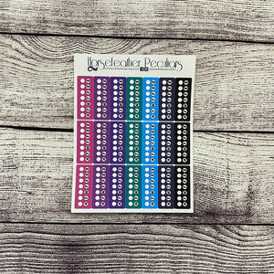 Pain or Mood Trackers Planner Stickers