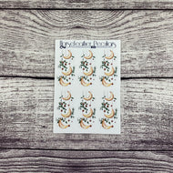 Yule Witch Moon Deco Vertical Planner Stickers