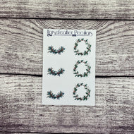 Yule Witch Wreath Planner Stickers