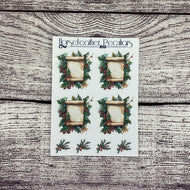 Yule Witch Parchment 'Boxes' Planner Stickers