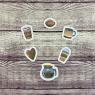 Coffee Diecut Planner Sticker