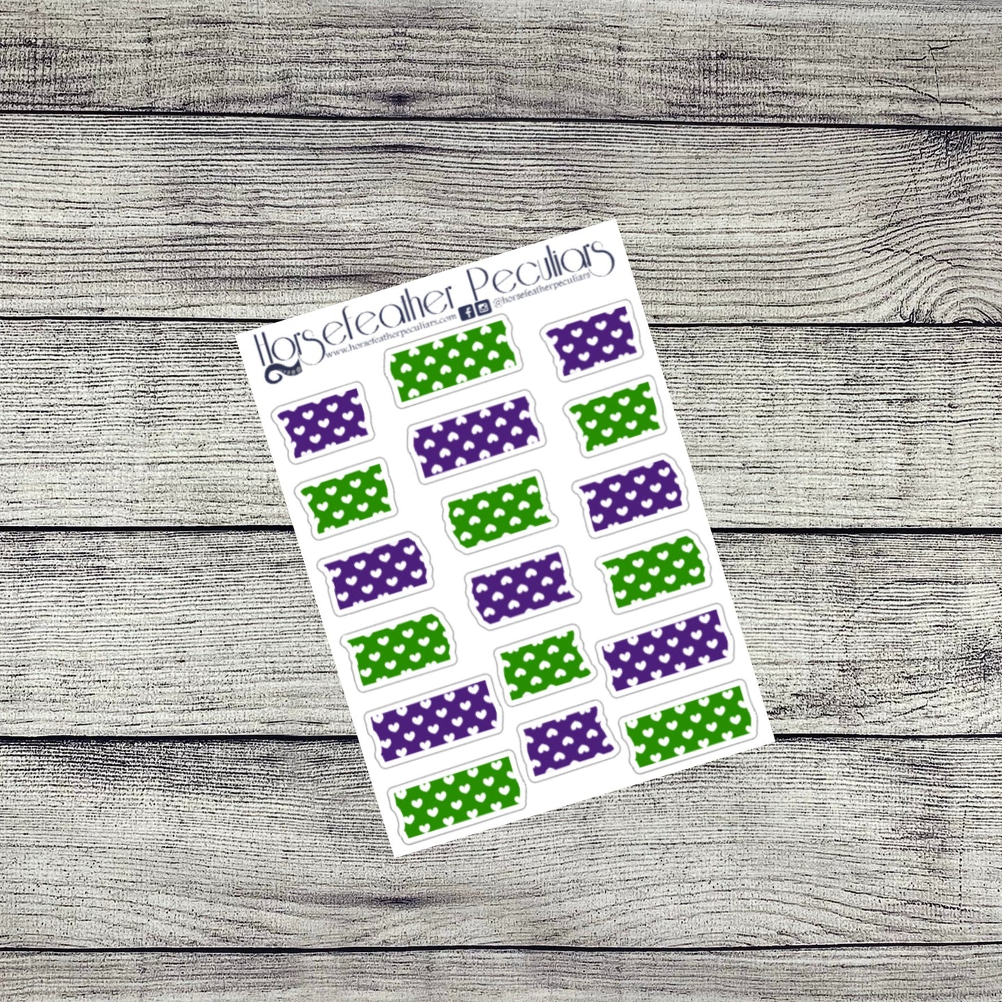 Mardi Gras Washi Tape Stickers