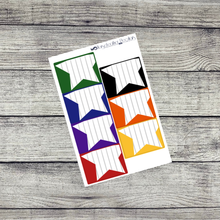 Load image into Gallery viewer, Full Box Star Note Box Planner Stickers
