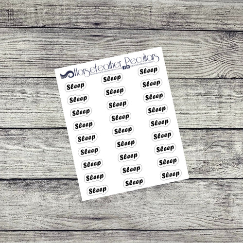 Sleep Script Planner Stickers