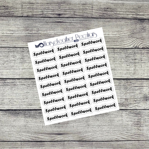 Spellwork Script Planner Stickers