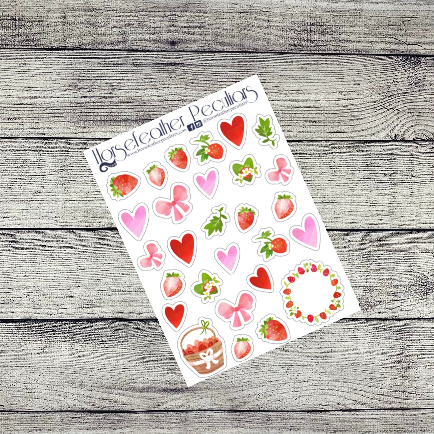 Strawberry Deco Stickers