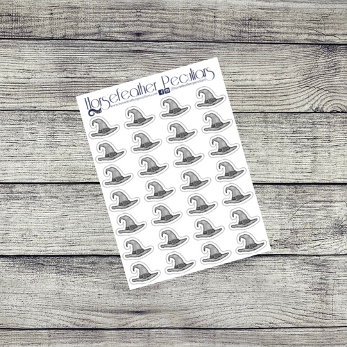 Black Witch Hat Deco Stickers