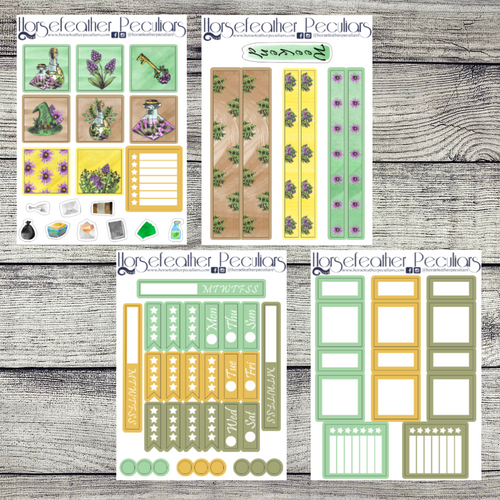 Green Witch MINI Weekly Sticker Kit