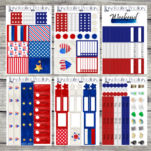America the Beautiful Weekly Sticker Kit