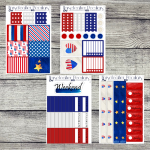 America the Beautiful Weekly Sticker Kit