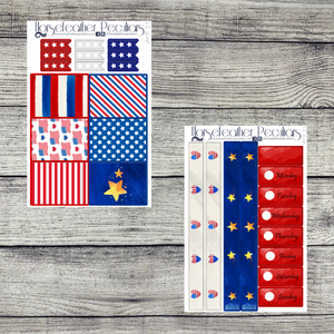 America the Beautiful Weekly Sticker Kit