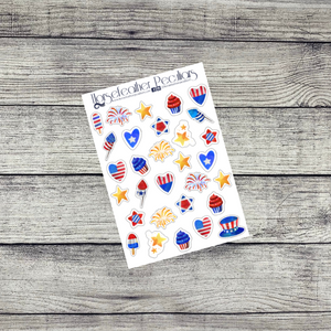 America the Beautiful a5 Weekly Sticker Kit