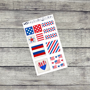 America the Beautiful a5 Weekly Sticker Kit