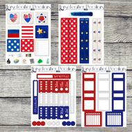 America The Beautiful MINI Weekly Sticker Kit