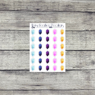 Geeky Gamer Crystal Deco Stickers