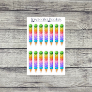 Large Ice Cream Checklist Planner Stickers