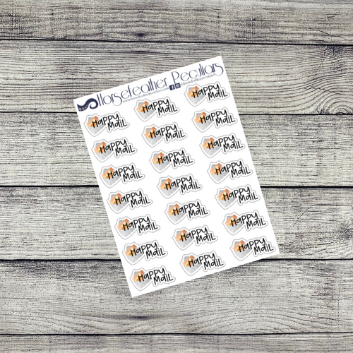 Happy Mail Icon Script Planner Stickers