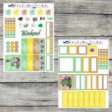 Load image into Gallery viewer, Green Witch a5 Weekly Sticker Kit