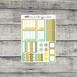 Green Witch a5 Weekly Sticker Kit