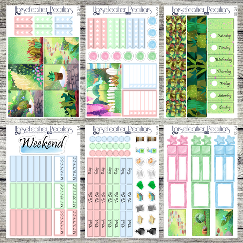 Summer Succulent Weekly Sticker Kit