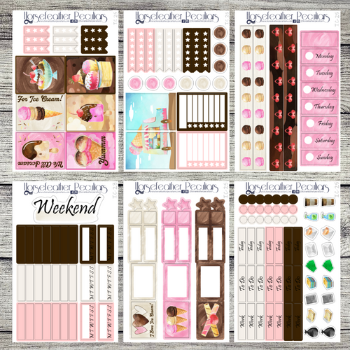 Sweet Scoops Weekly Sticker Kit
